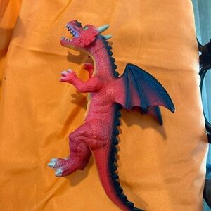 Fantasy Dragon 18”  Red Orange 2018 Polyester Material Toys R Us Rare Excellent